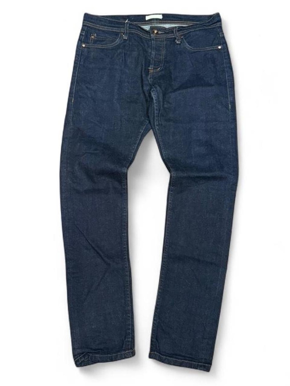 Unbranded Brand 11oz Selvedge Navy Slim Straight Jeans